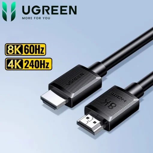 Cáp HDMI 2.1 8K@60Hz 4K@240Hz Ugreen HD175 – Ugreen 45429, 55406, 45430, 45431, 45432, 45433, 45434, 45435, 45436, 45437 – băng thông 48Gbps, hỗ trợ HDR10+, eARC, truyền hình ảnh siêu mượt cho TV 8K, PS5, Xbox