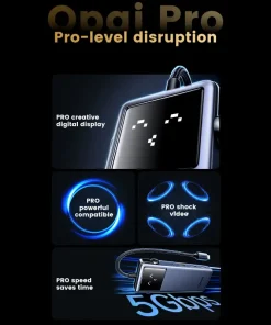 Hub Ugreen Qpai Robot Pro USB-C hiển thị LED thông minh, truyền dữ liệu 5Gbps, hỗ trợ 4K@60Hz và PD 100W