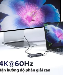 Hub USB-C 6 in 1 Groovy Robot Uno Ugreen 35998 Hỗ Trợ 4K@60Hz , 2x USB 3.2, 2x USB-C 3.2 Tốc Độ 10Gbps 15 Hub USB-C 6 in 1 Ugreen 35998 CM888 – Hỗ trợ HDMI 4K@60Hz HDR, xuất hình ảnh sắc nét mượt mà