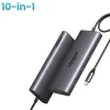 Hub USB-C Ugreen 15534 Revodok Pro 10 in 1 với HDMI 8K, PD 100W, LAN 1Gbps