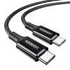 Cáp sạc USB-C to USB-C Ugreen US300, đầu nối mạ bóng khắc logo UGREEN, hỗ trợ PD 100W