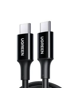 Cáp Sạc USB Type-C Dài 2M Ugreen 80372 — Hỗ Trợ PD 100W/5A, QC4.0 12 Cáp Ugreen US300 cả 2 đầu nối đều in ký hiệu 5A, thiết kế đối xứng hoàn toàn